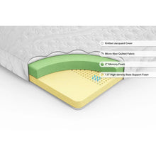 Load image into Gallery viewer, 4&quot; Medium Memory Foam Mattress Topper, Twin
