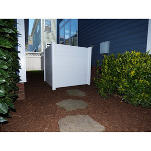4 ft. H x 4 ft. W Premium Vinyl Privacy Screen Kit (2 Panels)