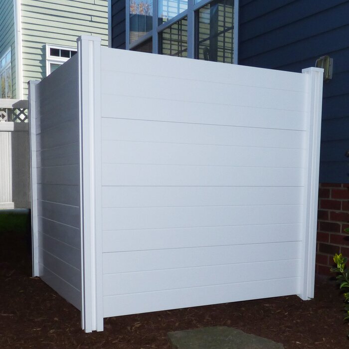 4 ft. H x 4 ft. W Premium Vinyl Privacy Screen Kit (2 Panels)