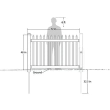 Load image into Gallery viewer, 4 ft. H x 6 ft. W Nantucket Vinyl Fence Panel
