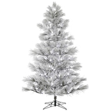 Load image into Gallery viewer, 9-ft Pre-lit Traditional Flocked White Artificial Christmas Tree with 240 Constant White LED Lights (SB1553)
