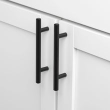 Load image into Gallery viewer, 3-Inch Center-to-Center Matte Black Modern Cabinet Hardware Handle, (Set of 20)
