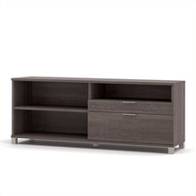 Load image into Gallery viewer, Bestar Pro-Linea Credenza with Doors in Bark Grey 6599RR
