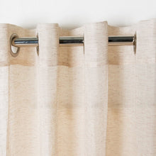 Load image into Gallery viewer, Richins Solid Sheer Grommet Single Curtain Panel- set of 4 Sand #50ha
