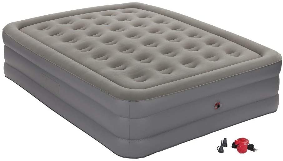 Coleman GuestRest Double High Air Mattress with Built-In-Pump Twin - Gray #9044