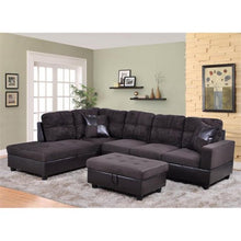 Load image into Gallery viewer, Avellino Left Hand Facing Sectional Sofa Dark Chocolate, CHAISE ONLY! #1904HW -OUT OF BOX
