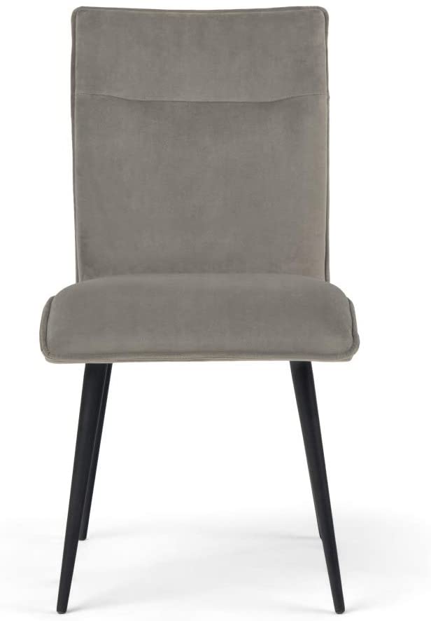 Wilder Grey Velvet Contemporary Dining Chair (Set of 2) by Simpli Home #9082
