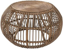 Load image into Gallery viewer, 31.5&quot;D x 31.5&quot;W x 18.2&quot;H Lira Round Rattan Subalio Coffee Table in Natural
