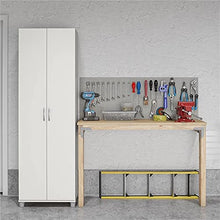 Load image into Gallery viewer, Pemberly Row Transitional 24&quot; Utility Storage Cabinet in White
