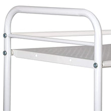 Load image into Gallery viewer, 3-Tier Salon Rolling Trolley Cart Beauty Storage Spa Holder Utility 3 Facial Tray for Hair Styling Facial Tools, Mobile Organizer, Medical Esthetic Supply Holder, Metal, White
