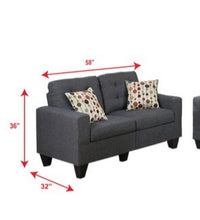 Load image into Gallery viewer, Amia Loveseat Gray Linen
