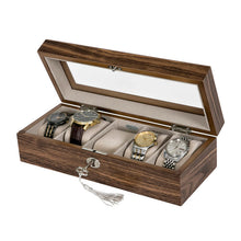 Load image into Gallery viewer, Mele &amp; Co. "Laramie" Wooden Locking Watch Box #ND1106

