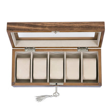 Load image into Gallery viewer, Mele &amp; Co. "Laramie" Wooden Locking Watch Box #ND1106
