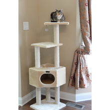 Load image into Gallery viewer, Beige 52&quot; Annetta Cat Tree 7197

