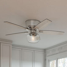 Load image into Gallery viewer, 52&quot; Bennett 5 - Blade Flush Mount Ceiling Fan with Light Kit Included 4545RR

