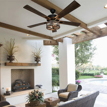 Load image into Gallery viewer, 52&quot; Easterling 5 - Blade Caged Ceiling Fan with Pull Chain 853AH
