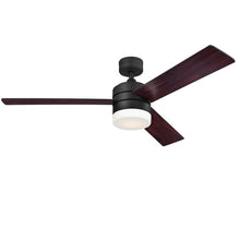 Load image into Gallery viewer, 52&quot; Luray 3 - Blade LED Propeller Ceiling Fan with Remote Control and Light Kit 3548RR
