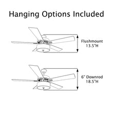 Load image into Gallery viewer, 52&quot; Ragland 5 - Blade Standard Ceiling Fan with Pull Chain and Light Kit Included 1130AH
