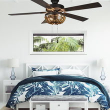 Load image into Gallery viewer, 52&quot; Ragland 5 - Blade Standard Ceiling Fan with Pull Chain and Light Kit Included 1130AH
