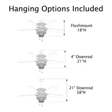 Load image into Gallery viewer, 52&quot; Shumake 5 - Blade Ceiling Fan with Light Kit Included #2488HW
