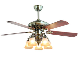 52'' 5 - Blade Standard Ceiling Fan with Remote Control and Light Kit Included