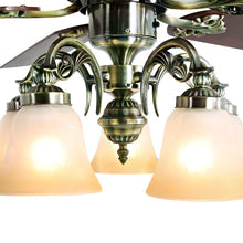Load image into Gallery viewer, 52&#39;&#39; 5 - Blade Standard Ceiling Fan with Remote Control and Light Kit Included
