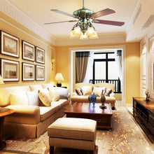 Load image into Gallery viewer, 52&#39;&#39; 5 - Blade Standard Ceiling Fan with Remote Control and Light Kit Included
