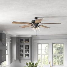 Load image into Gallery viewer, 52&#39;&#39; Alexa 5 - Blade Standard Ceiling Fan with and Light Kit Included
