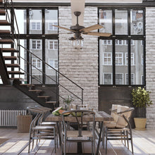 Load image into Gallery viewer, 52&#39;&#39; Alexa 5 - Blade Standard Ceiling Fan with and Light Kit Included
