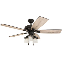 Load image into Gallery viewer, Bronze 52&#39;&#39; Borba 5 - Blade Standard Ceiling Fan with Light Kit Included 2987AH
