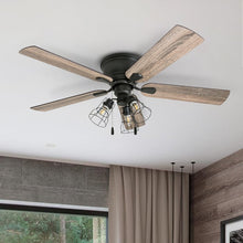 Load image into Gallery viewer, 52&#39;&#39; Braselton 5 - Blade Flush Mount Ceiling Fan with Pull Chain and Light Kit Included MRM2927

