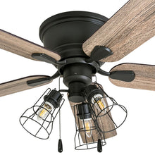 Load image into Gallery viewer, 52&#39;&#39; Braselton 5 - Blade Flush Mount Ceiling Fan with Pull Chain and Light Kit Included MRM2927
