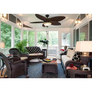52'' Mccarthy 5 - Blade LED Leaf Blade Ceiling Fan with Pull Chain and Light Kit Included