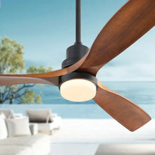 Load image into Gallery viewer, 52&#39;&#39; Nicola 3 - Blade LED Standard Ceiling Fan with Remote Control and Light Kit Included

