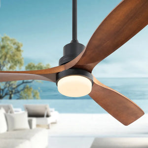 52'' Nicola 3 - Blade LED Standard Ceiling Fan with Remote Control and Light Kit Included