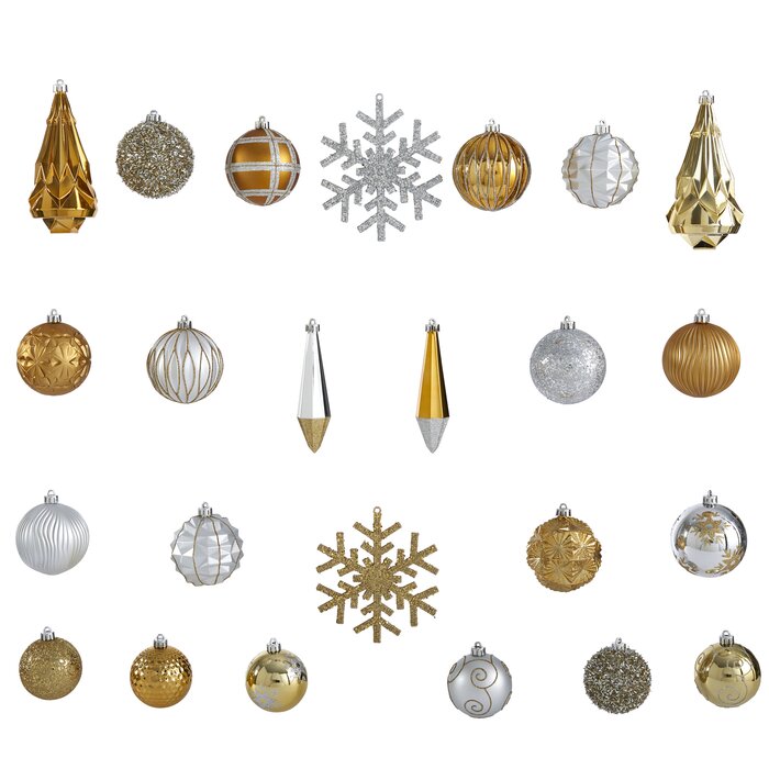 52 Piece Christmas Tree Ornament Set