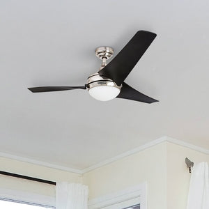 52'' Schall 3 - Blade LED Propeller Ceiling Fan with Remote Control and Light Kit Included MRM3005