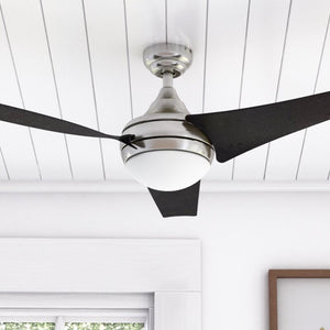 52'' Schall 3 - Blade LED Propeller Ceiling Fan with Remote Control and Light Kit Included MRM3005