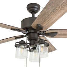 Load image into Gallery viewer, 52&#39;&#39; Sheyla 5 - Blade Standard Ceiling Fan with Pull Chain and Light Kit Included
