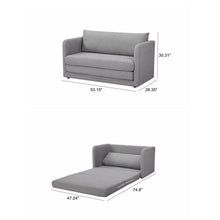 Load image into Gallery viewer, 53.15&#39;&#39; Round Arm Sleeper Sofa
