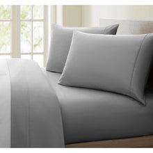 Load image into Gallery viewer, 1200 Thread Count 100% Cotton Solid Sheet Set (Queen, Grey)
