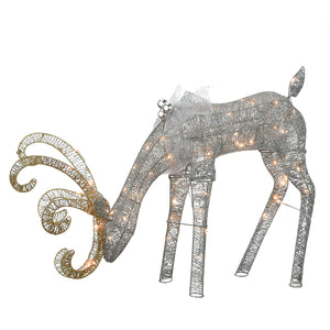 28in. Reindeer Decoration with LED Lights