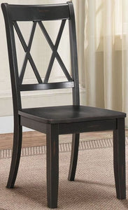 Pine Black Side Chair Set of 2