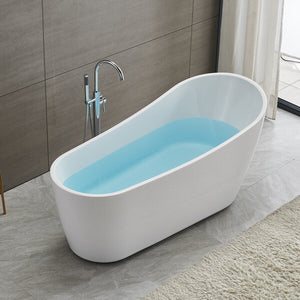 55" x 28" Freestanding Soaking Bathtub White 3336RR