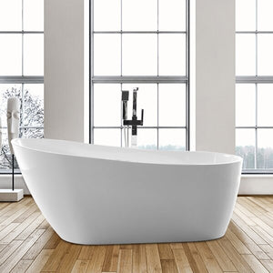 55" x 28" Freestanding Soaking Bathtub White 3336RR