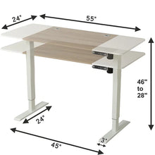 Load image into Gallery viewer, 55“ Electric Height Adjustable Standing Desk
