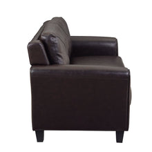 Load image into Gallery viewer, 56.3&#39;&#39; Faux Leather Round Arm Loveseat MRM3987
