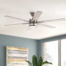Load image into Gallery viewer, 56&#39;&#39; Osakis 6 - Blade LED Ceiling Fan with Remote Control and Light Kit Included
