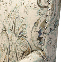 Load image into Gallery viewer, Herrera Armchair with NailHead Trim Single Chair in Indigo
