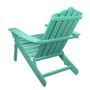 36" Green Classic Folding Wooden Adirondack Chair #1470HW